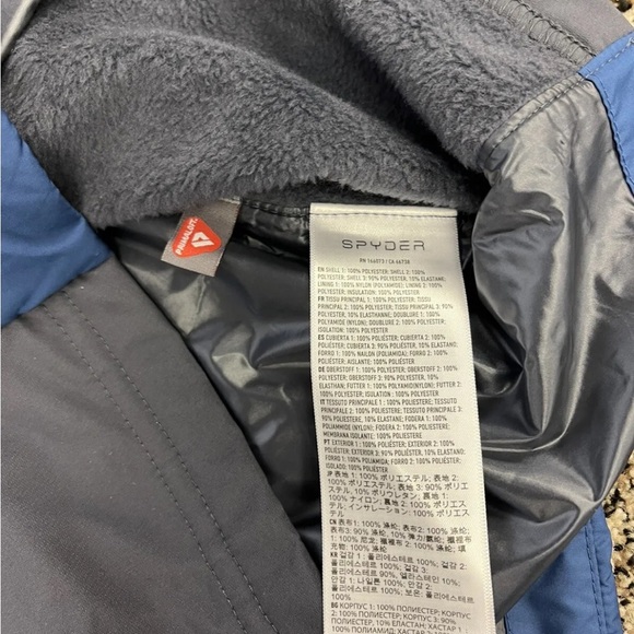 Spyder Glissade Insulated Jacket Abyss Volcano 2023 Dwr Primaloft Black Sz Small - Picture 6 of 8